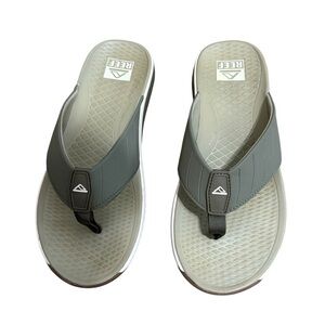 Reef The Deckhand Men’s Flip Flops Size 11 Green Khaki